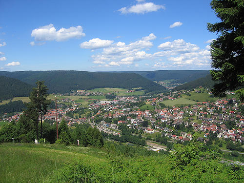 Blick vom Stöckerkopf nach Baiersbronn