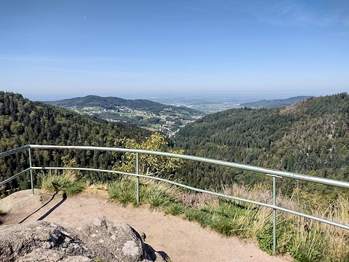 Blick vom Wiedenfelsen nach Bühlertal