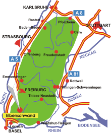 Schwarzwald-Karte Elbenschwand