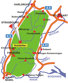 Schwarzwald-Karte Hofstetten