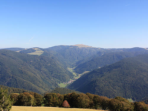 Aussicht vom Gipfel Richtung Feldberg