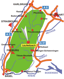 Schwarzwald-Karte Lauterbach