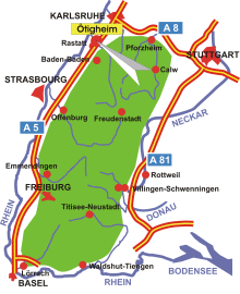 Schwarzwald-Karte ötigheim