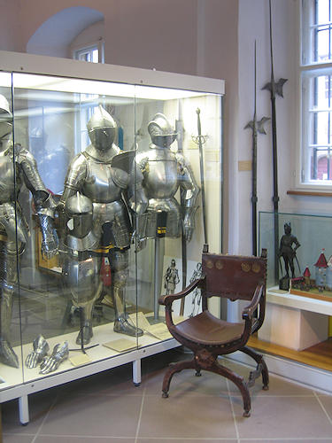 Ritterrüstung im Adelsmuseum im Schloß Glatt