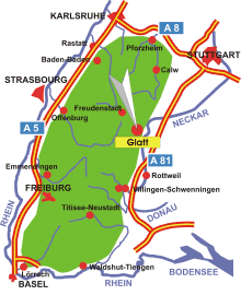 Schwarzwald-Karte Glatt