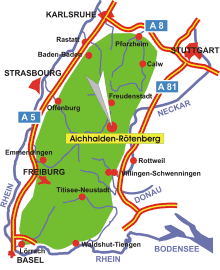 Schwarzwaldkarte Aichhalden-Rötenberg