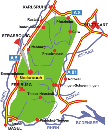 Schwarzwald-Karte Biederbach