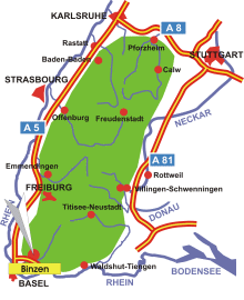 Schwarzwald-Karte Binzen
