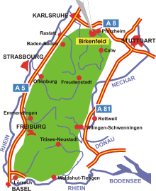 Schwarzwald-Karte Birkenfeld