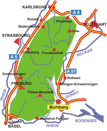 Schwarzwald-Karte Blumberg