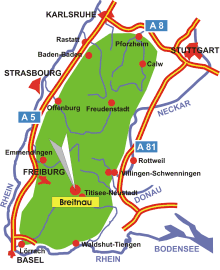 Schwarzwald-Karte Breitnau