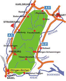 Schwarzwald-Karte Efringen-Kirchen