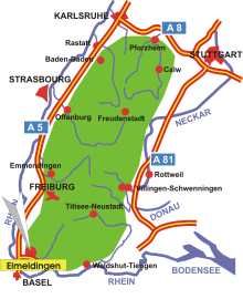 Schwarzwald-Karte Eimeldingen