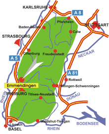 Schwarzwald-Karte Emmendingen