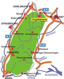 Schwarzwald-Karte Engelsbrand