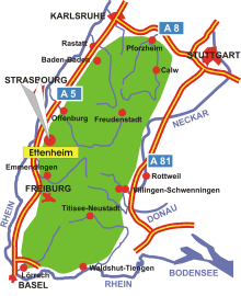 Schwarzwald-Karte Ettenheim