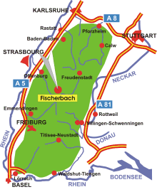 Schwarzwald-Karte Fischerbach