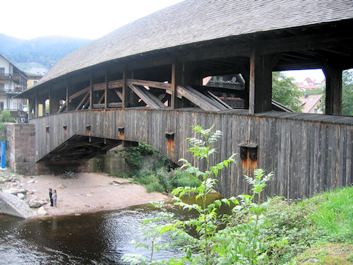 historische Holzbrücke
