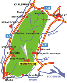 Schwarzwald-Karte Friedenweiler