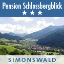 Pension Schlossbergblick in Simonswald