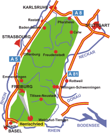 Schwarzwald-Karte Herrischried