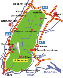 Schwarzwald-Karte Hinterzarten