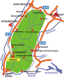 Schwarzwald-Karte Horben