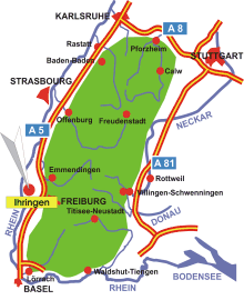 Schwarzwald-Karte Ihringen