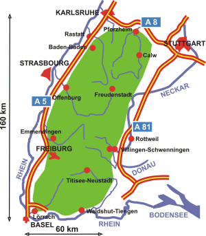Schwarzwald-Karte