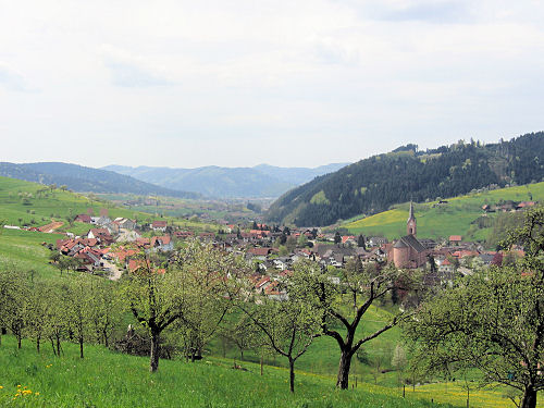 Blick auf Oberharmersbach