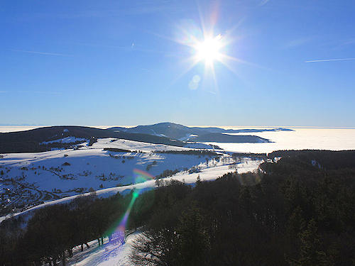 Blick vom Schauinsland im Winter