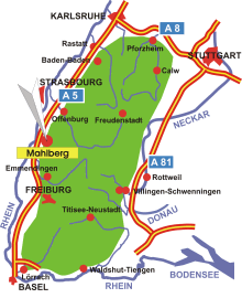 Schwarzwald-Karte Mahlberg