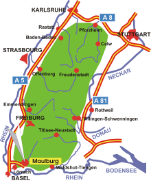 Schwarzwald-Karte Maulburg