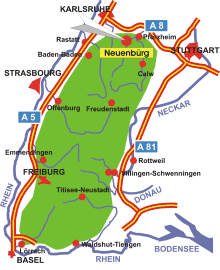 Schwarzwald-Karte Neuenbürg