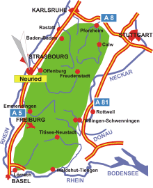 Schwarzwald-Karte Neuried