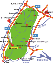 Schwarzwald-Karte Oberried