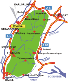 Schwarzwald-Karte Rheinau