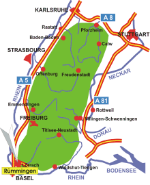 Schwarzwald-Karte Rümmingen