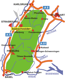 Schwarzwald-Karte Sasbachwalden