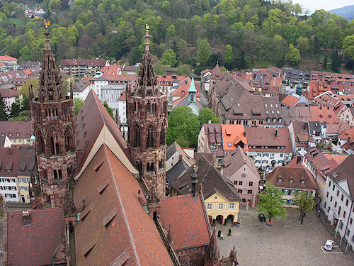 Blick vom Freiburger Münster
