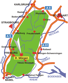 Schwarzwald-Karte St. Märgen
