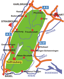 Schwarzwald-Karte Todtnauberg